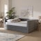 Baxton Studio Larkin Modern and Contemporary Grey Velvet Fabric Queen Size Daybed with Trundle 187-11462-Zoro - alternate 2